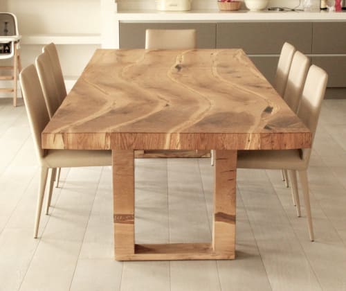 Table in English oak for C&J by Jonathan Field. Unique | Tables by Jonathan Field