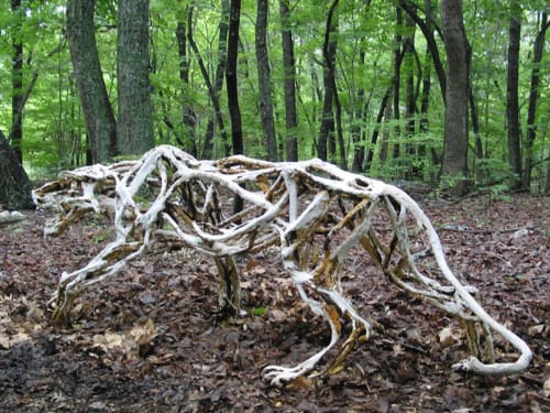 Predatory Cat | Public Sculptures by Wendy Klemperer Art Inc | Lemon Fair Sculpture Park in Shoreham