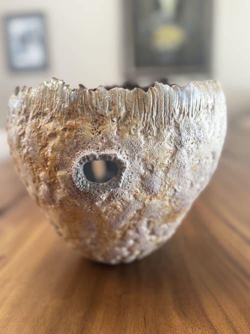 Ceramic Deep Sea Bowl | BREATH OF THE DEEP | Decorative Bowl in Decorative Objects by Elena Miller