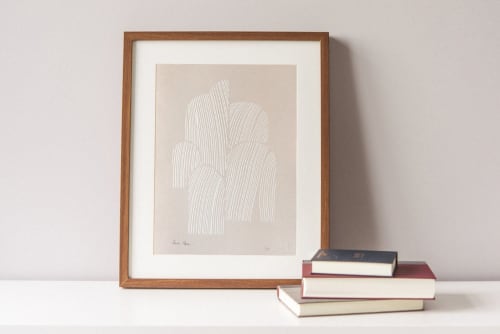 Abstract Lines - A3 size limited edition screen print | Art & Wall Decor by forn Studio by Anna Pepe