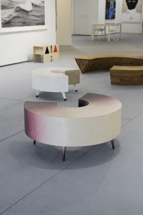 "Coco Drinks Wine"- a circular coffee table with drawer | Tables by Makingworks