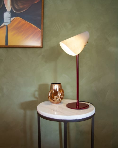 June Desk Lamp - Maroon | Lamps by Kitbox Design