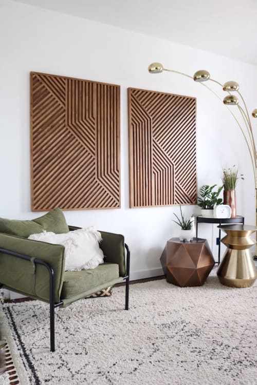 Wood Art, Wood Wall Art, Geometric Wood Art, Geometric Wall | Wall Hangings by Blank Space Studios