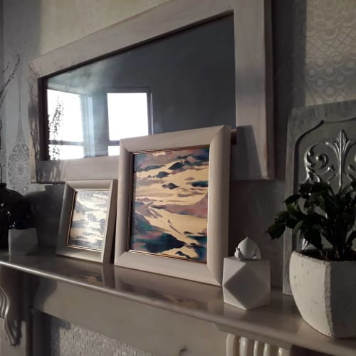 Small framed skyscape paintings | Paintings by Julia Sagias