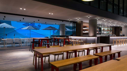 RE USE CONCRETE & SCRAPWOOD | Tiles by Odin Tiles + Coverings | Aloft Perth in Rivervale