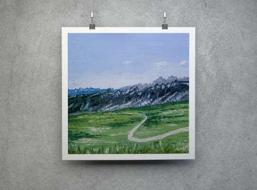 Dolomites Painting Print | Art & Wall Decor by Steph Carr Design