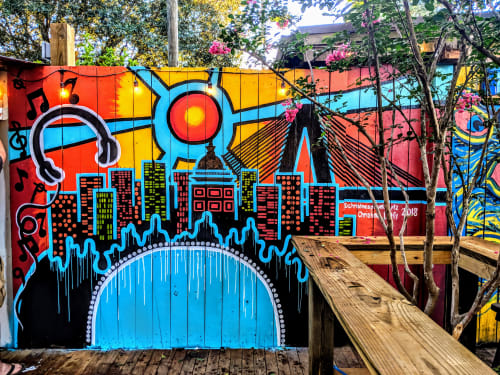 Charleston Funk | Murals by Girls Who Paint Murals | The Charleston Pour House in Charleston