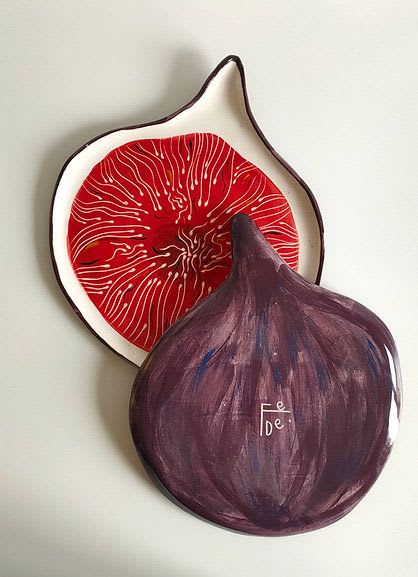 Fig platter - Fruit Collection - 30 cm diameter | Serveware by Federica Massimi Ceramics