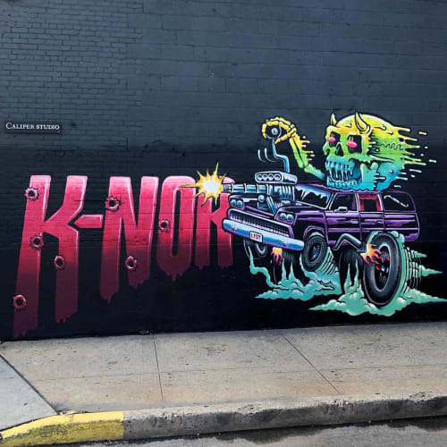 "Annihilator" | Murals by K-NOR | Caliper Studio in Brooklyn