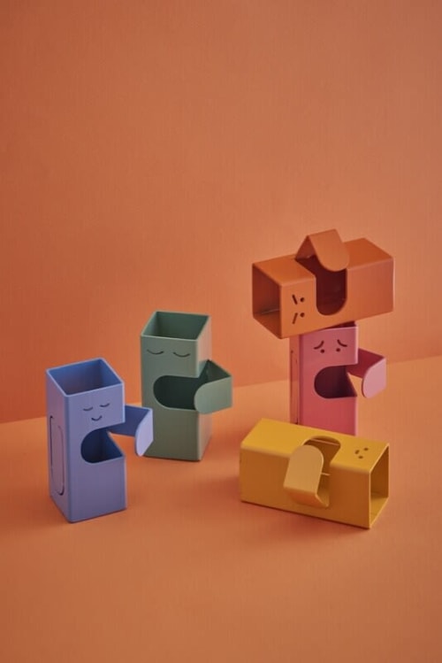 Robot Desk Tidy (Set of five Bots) | Tableware by Stoop Workshop