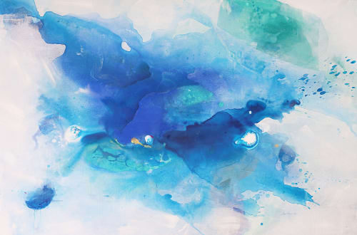 New Lands I | Oil And Acrylic Painting in Paintings by Maria Bacha