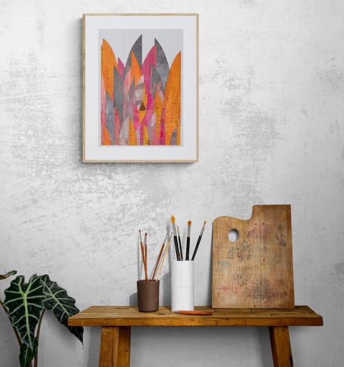 Phone Me | Mixed Media by Susan Smereka