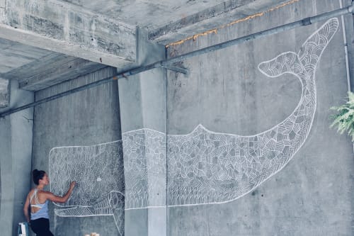 Momo the Whale | Murals by Hannah Jensen