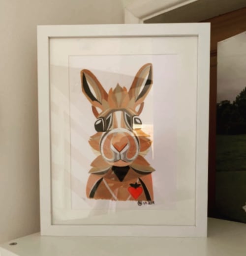 Commission - Rabbit | Paintings by Geo-Wild Designs (Mahayla Clayton)