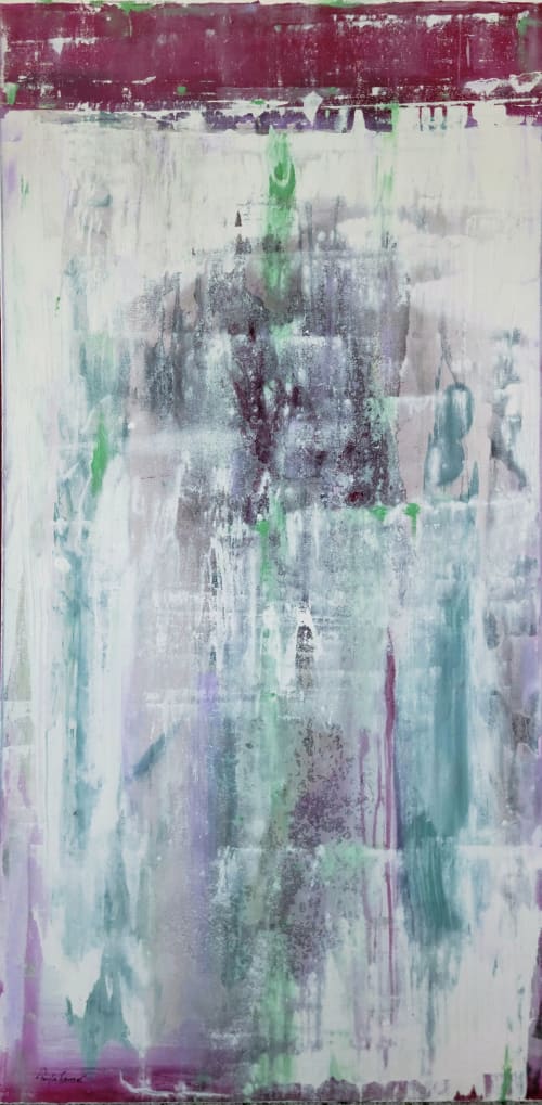 Magenta Meditation - Abstract Original Painting | Oil And Acrylic Painting in Paintings by Twyla Gettert