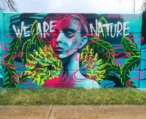 We are nature | Street Murals by Anya Mielniczek