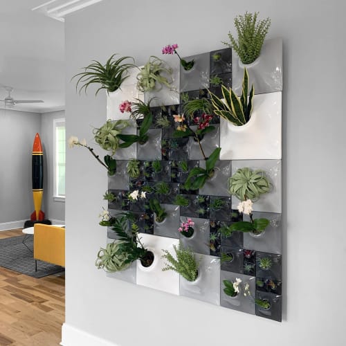 Modern Ceramic Wall Planter Greenwall - Node Wall Planter | Plants & Landscape by Pandemic Design Studio