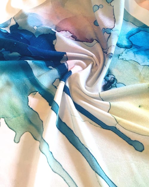 balancing act euro pillow and textiles by the yard | Pillows by Amanda M Moody