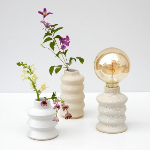 White Zig Zag Vase | Vases & Vessels by niho Ceramics