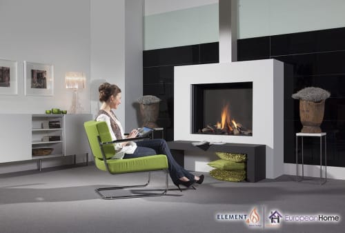 Modore 100H Gas Fireplace | Interior Design by European Home