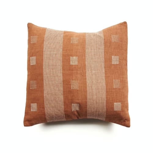 Nira Brown Pillow | Pillows by Studio Variously