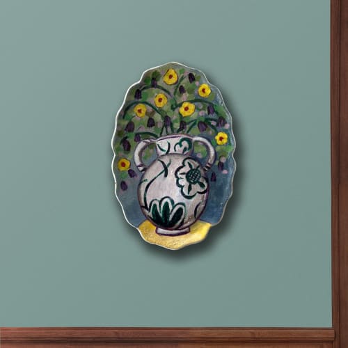 Bouquet in Amphora Vase | Wall Sculpture in Wall Hangings by Studio DeSimoneWayland