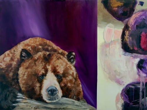I'm no teddy bear | Paintings by Lucie Leduc