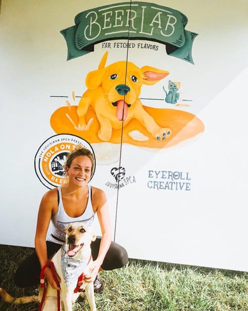 Interactive Mural for NOLA On Tap | Art Curation by EyeRoll Creative