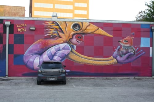 Pow!Wow! SXSW Mural Festival | Street Murals by Lucas Aoki | Megalomedia in Austin