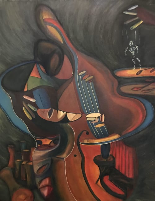 Bass Flamenco | Paintings by d k baker