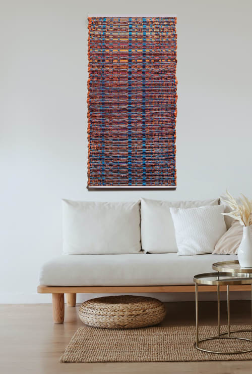 Art Weaving: Sunset | Wall Hangings by Doerte Weber