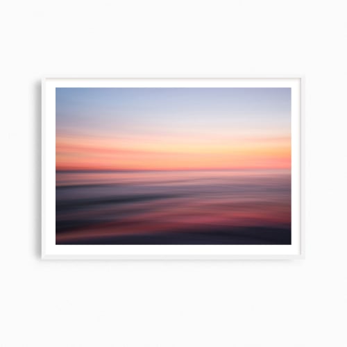 Serene coastal photography print, "Gulf in Blue" seascape | Photography by PappasBland