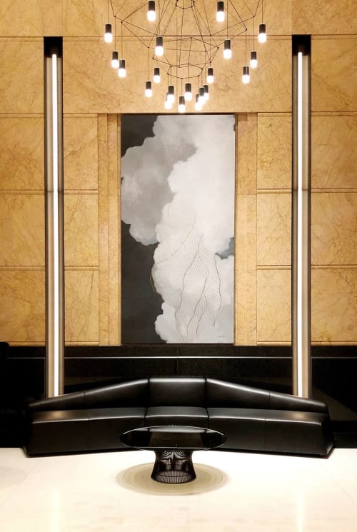 Rolling Mist | Oil And Acrylic Painting in Paintings by Tracie Cheng | 1325 6th Ave in New York