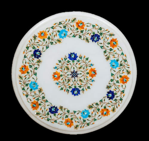 white marble table, coffee table, end table, tabletop | Tables by Innovative Home Decors