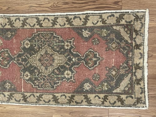 Hand-woven Turkish Rug Doormat| 1.7 x 3.2 | Rugs by Wool and Rug