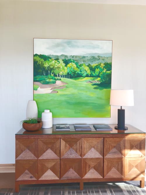 Custom Painting for the Omni Hotel | Paintings by Lizzy Love | Omni Barton Creek Resort & Spa in Austin