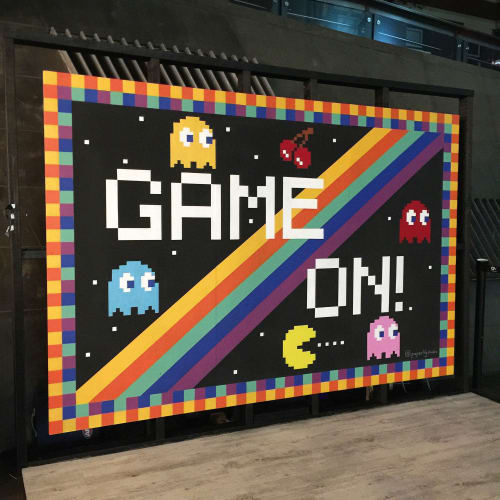 Game/On Mural for QV | Murals by Paperlily Studio | QV Melbourne in Melbourne