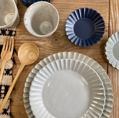 Barbarie 21 plate | Ceramic Plates by Marumitsu Poterie | Westward Home in Larkspur