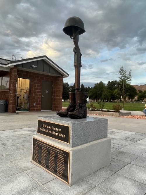 Battlefield Cross (WWII era) | Public Sculptures by Sutton Betti