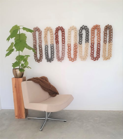 'Moving horizon' | Wall Sculpture in Wall Hangings by Cecil Kemperink