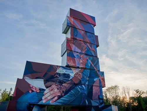 « Read me when I’m gone » | Street Murals by Oscar Maslard - SCKARO | North West Walls in Rotselaar