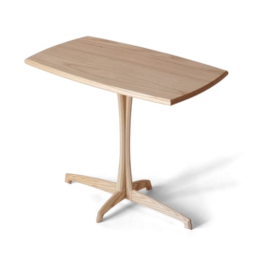 Ash Plume Side Table, Contemporary Pedestal End Table | Tables by Arid