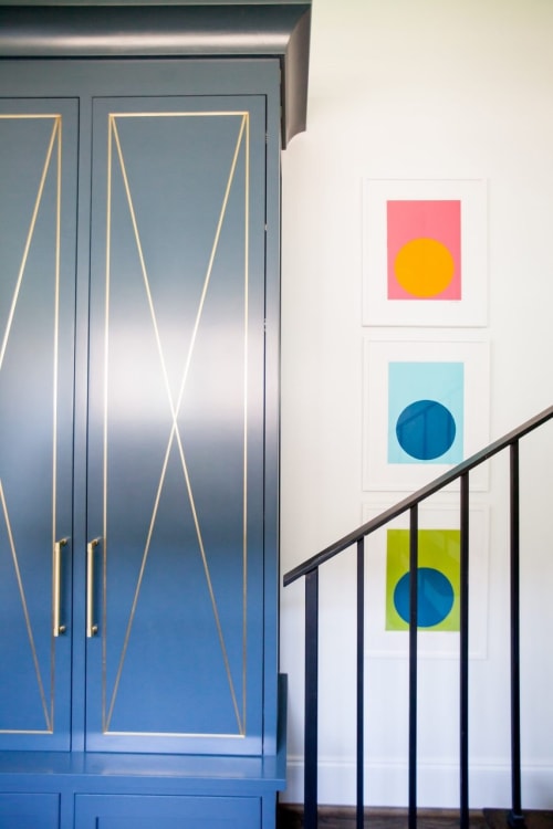 Little Dots on Paper, Kendall Simmons Interiors through Gregg Irby Gallery | Paintings by Stephanie Henderson Paintings