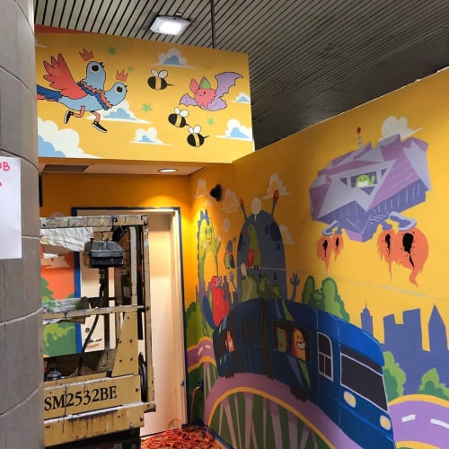 Mural | Murals by FoxySwine | Hartsfield-Jackson Atlanta International Airport in Atlanta