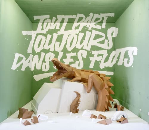 Tout Part Toujours Dans les Flots | Sculptures by Tank & Popek