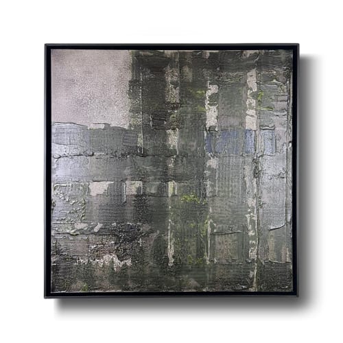 Green Field - Original mixed-media abstract | Mixed Media in Paintings by J. Kent Martin