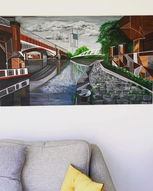 Commission - Geo-Manchester Canal | Paintings by Geo-Wild Designs (Mahayla Clayton)