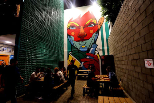 Bar Quintal do Ó | Murals by NEGRITOO | Quintal do Ó in Freguesia do Ó