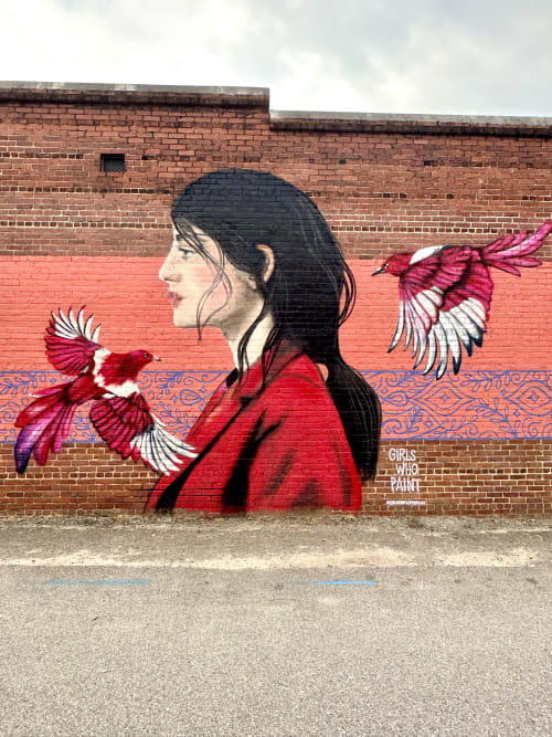 Cafe Strudel Mural | Street Murals by Girls Who Paint Murals | Cafe Strudel West Columbia in West Columbia