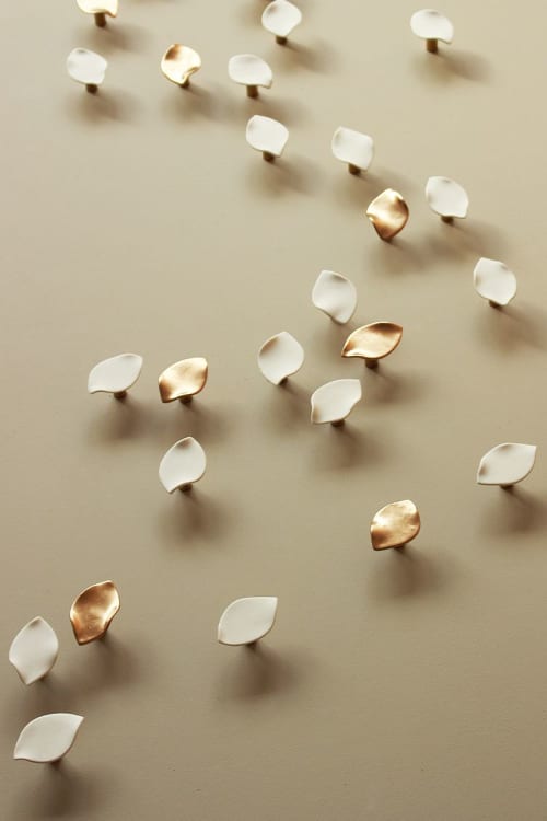 Serenity - porcelain and metal wall art sculpture | Wall Sculpture in Wall Hangings by Elizabeth Prince Ceramics